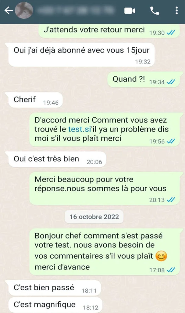 Témoignage client IPTV Smart Player